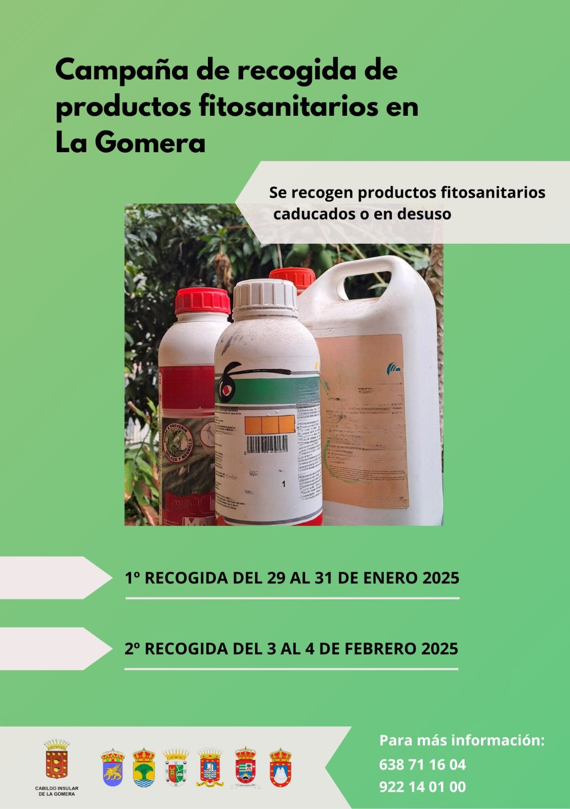 Campaña de recogida de envases fitosanitarios en la isla.