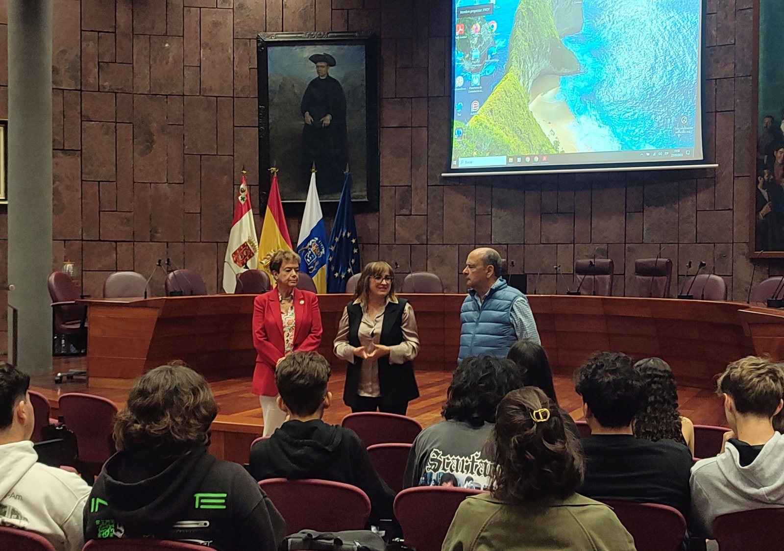 Los estudiantes en La Gomera se unen en jornada de colaboración escolar.