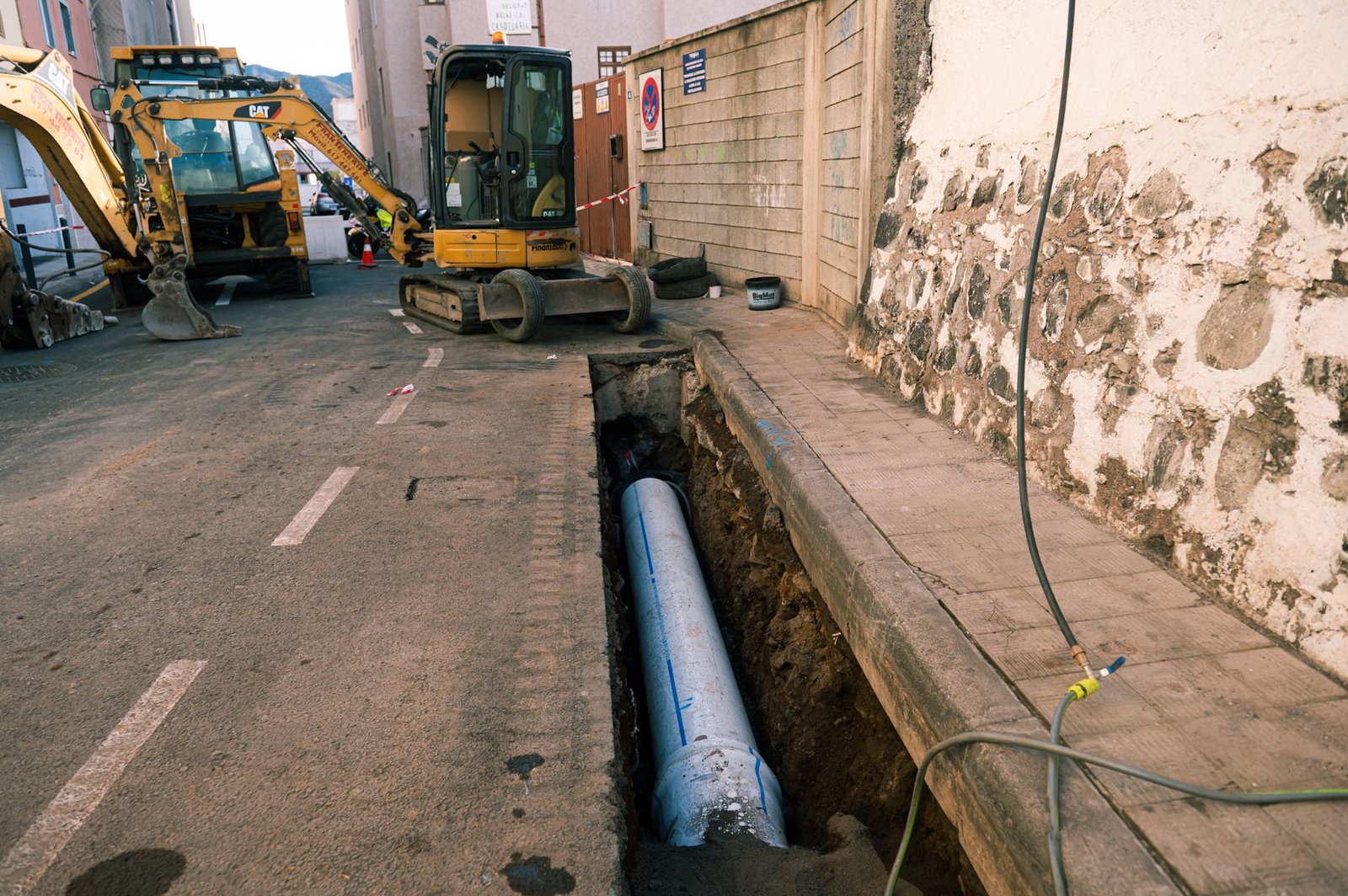 Programa de obras en Los Baldíos y Tejina para sustitución de redes de suministro terciario en La Laguna