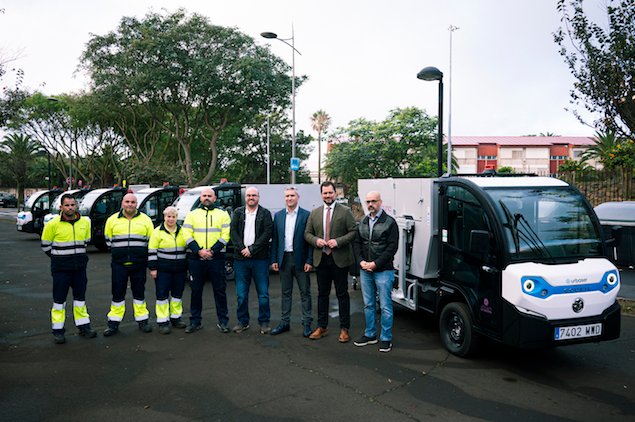 Servicios Municipales de La Laguna incorpora ocho vehículos eléctricos a su flota de limpieza