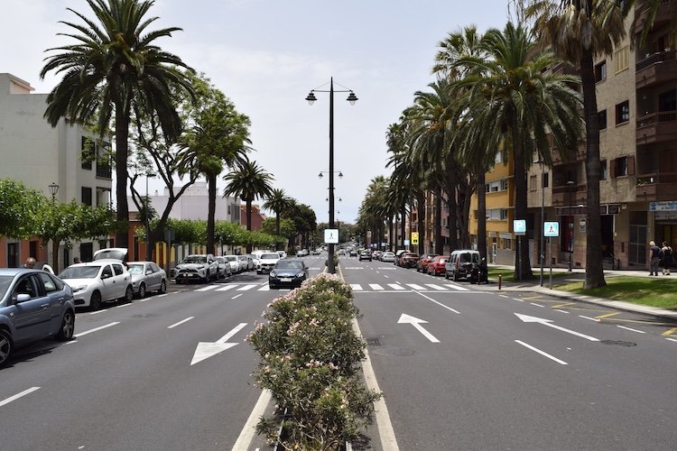 Mejora de accesibilidad en la avenida Leonardo Torriani en La Laguna.