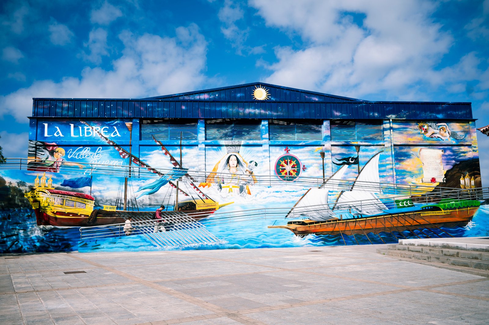 War Valley renueva mural dedicado a Libasa, batalla de Lepanto.