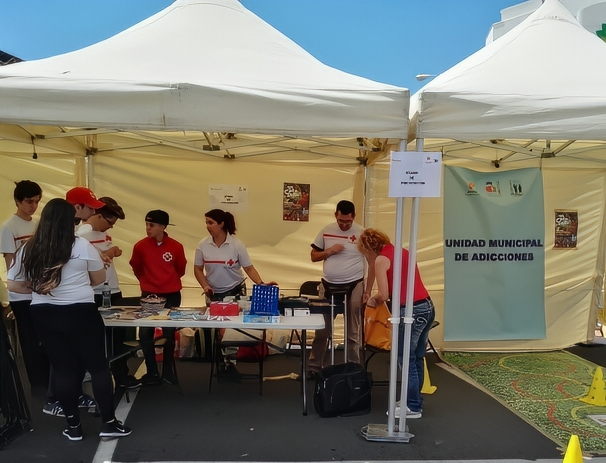Stand de Prevención en el Carnaval de Día de Los Cristianos con campaña ‘Sin alcohol también hay vacilón’