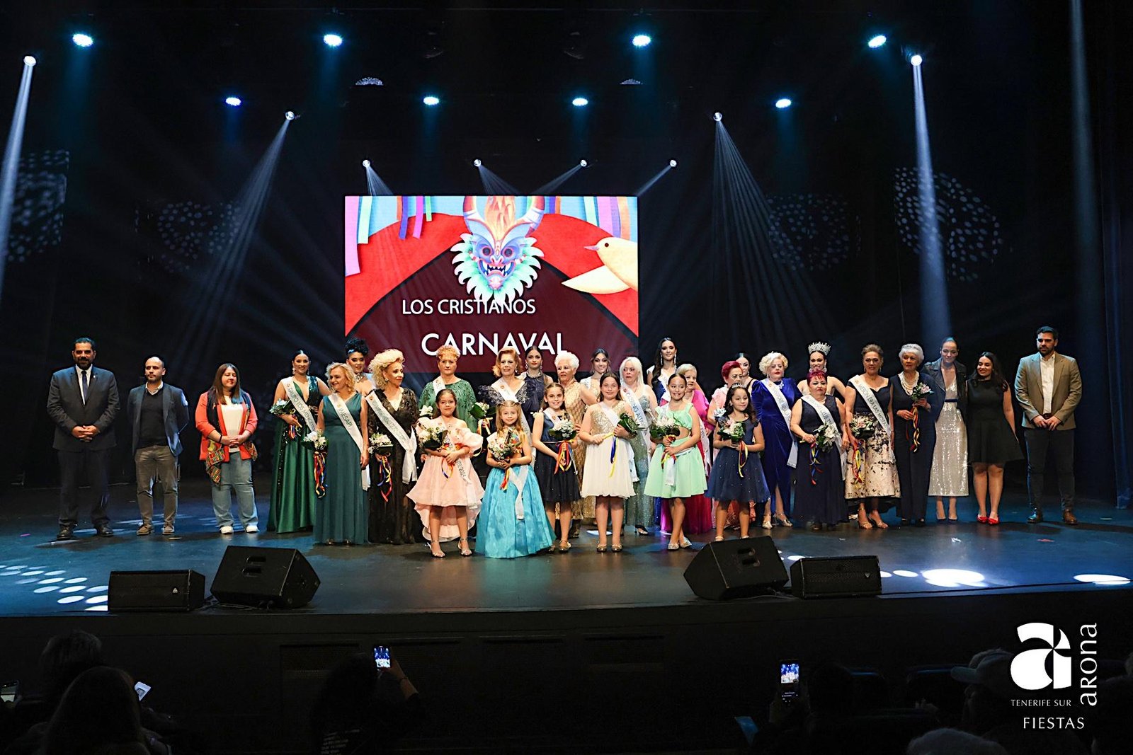 Arranca oficialmente el Carnaval Internacional de Los Cristianos 2025 con la Gala de Presentación de Candidatas a Reinas
