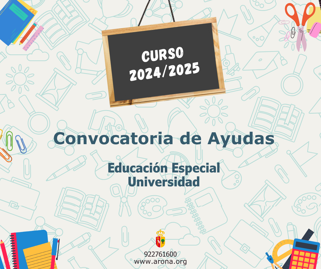 Apertura del plazo de solicitud para las Ayudas al Estudio de Educación, curso 2024/2025 en Arona