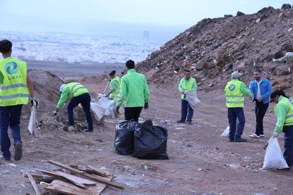 Campaña de limpieza intensiva en caminos de Arrecife