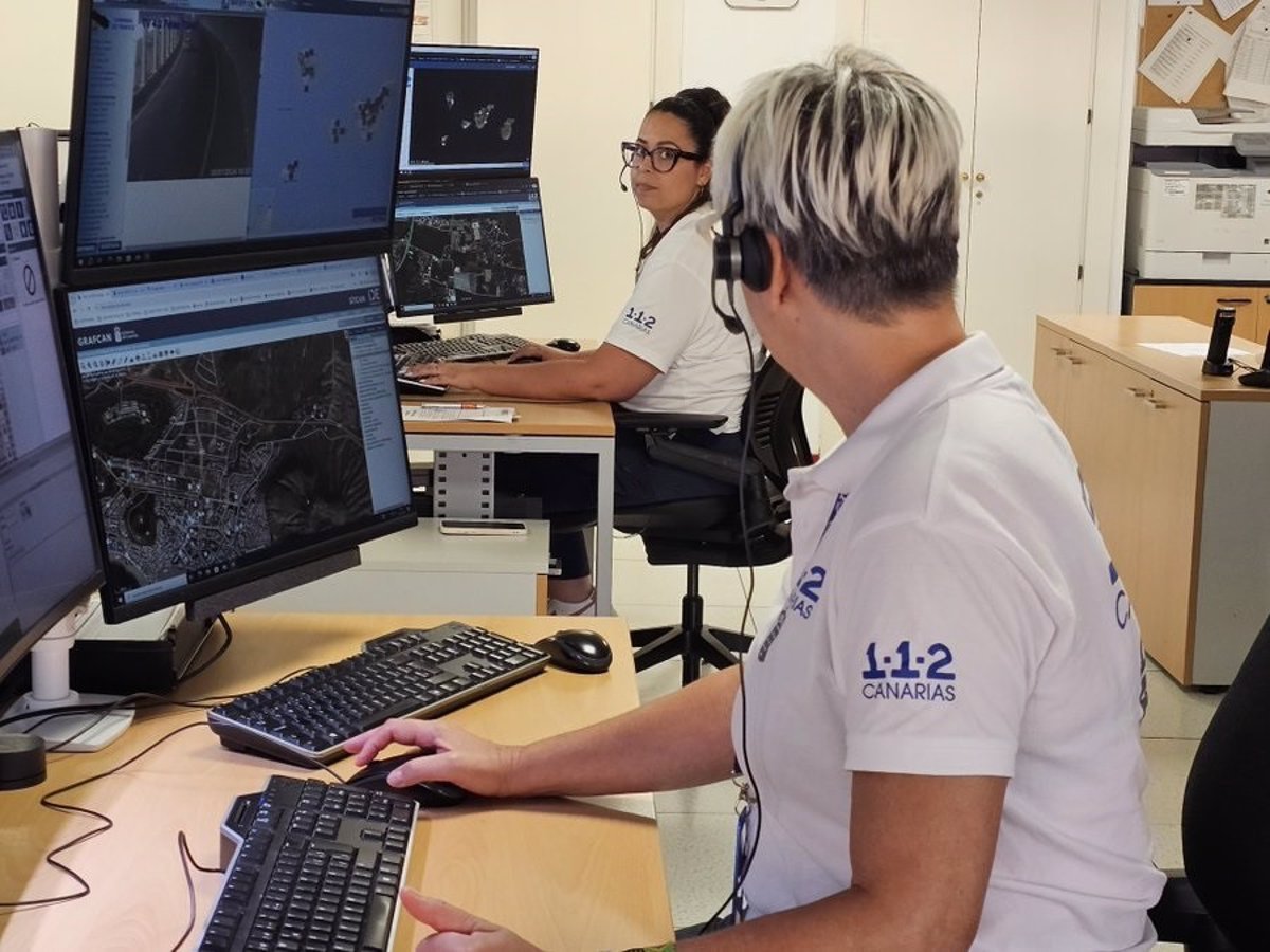 Mujer afectada por incendio en Las Palmas de Gran Canaria