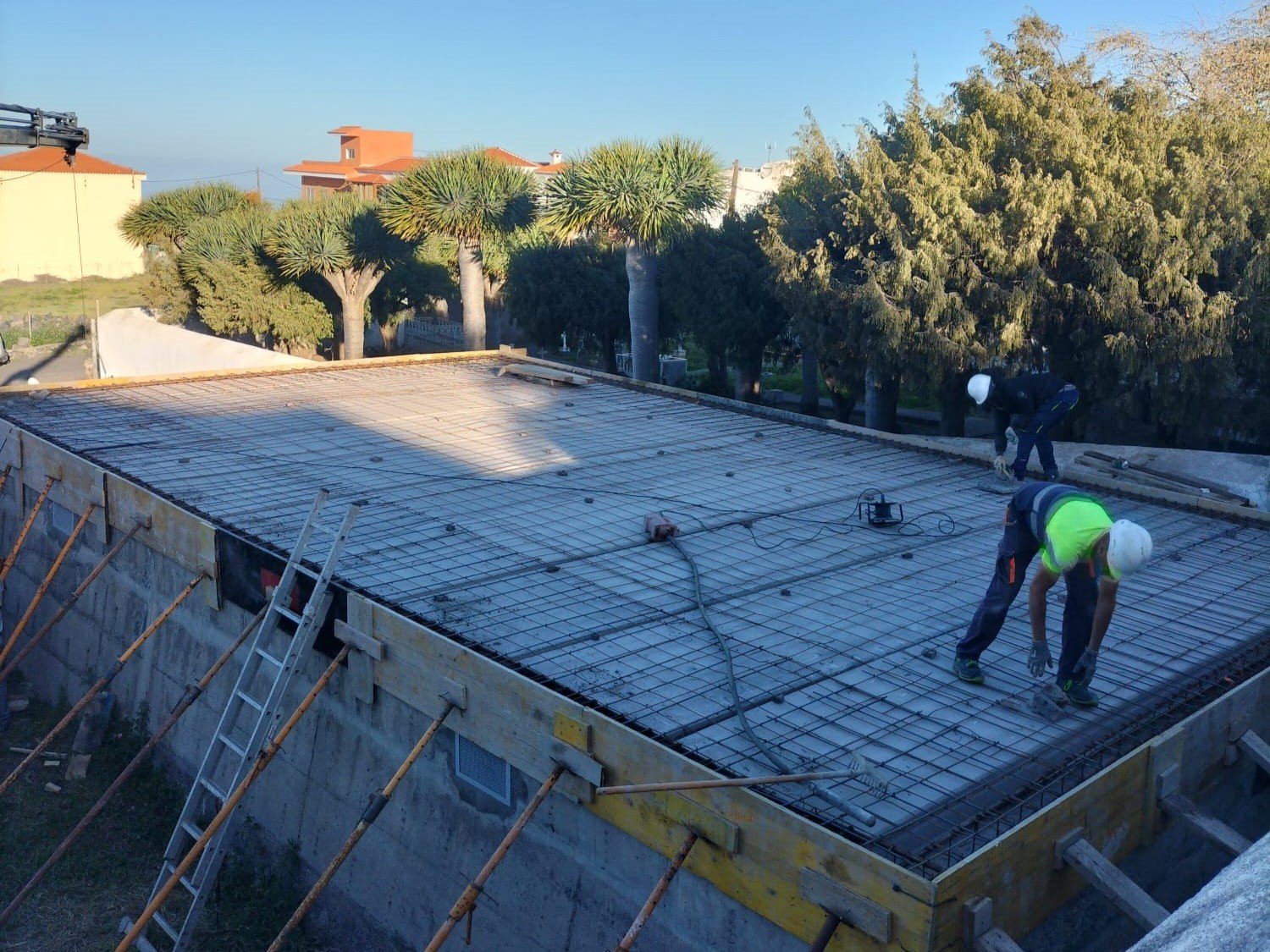 Reparación y mejora del depósito contraincendios de Chipude.