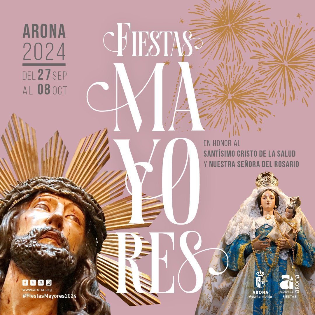 Las Fiestas Mayores de Arona animarán el casco histórico durante 16 días