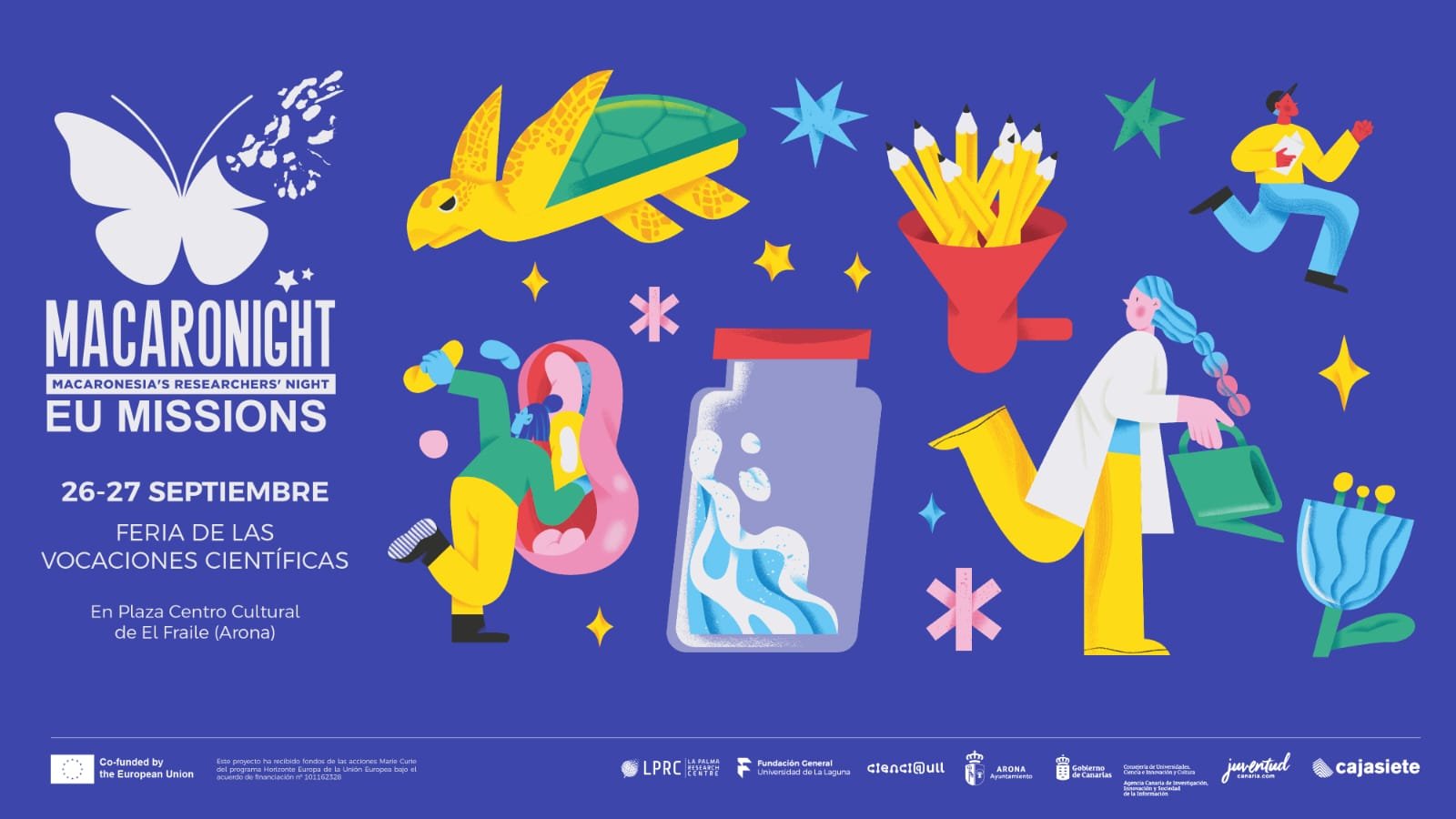 El Ayuntamiento de Arona y la Universidad de La Laguna organizan la Feria de las Vocaciones Científicas de Canarias, que reunirá a más de 800 estudiantes del municipio en el Centro Cívico de El Fraile. La XI edición de esta feria se llevará a cabo los días 26 y 27 de septiembre, con el objetivo de fomentar las vocaciones científicas entre los escolares de primaria, secundaria, bachillerato y formación profesional.

Durante el evento, se realizarán actividades como stand demostrativos de investigaciones desarrolladas por la ULL y centros de I+D, talleres científicos impartidos por jóvenes investigadores canarios, charlas científicas y la participación de científicos y científicas de Canarias. Además, se llevará a cabo la actividad «Mujeres y Ciencia», donde se destacará la importancia de las mujeres canarias en la ciencia y la tecnología.

La participación en la feria incluirá a cerca de ochocientos escolares de diferentes centros educativos del municipio. Este evento forma parte de la Noche Europa de los Investigadores e Investigadoras de la Macaronesia 2024, MacaroNight, una iniciativa promovida por diversos organismos y cofinanciada por la Comisión Europea. En Tenerife, colaboración con Cajasiete, Ayuntamiento de Arona y Agencia Canaria de Investigación. Más información en arona.org y en la página del proyecto.