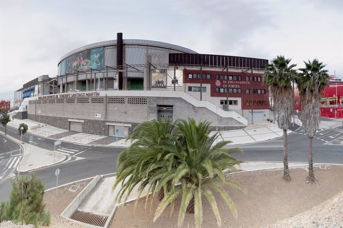 El Cabildo de Tenerife invertirá 1,5 millones en climatización del pabellón Santiago Martín.