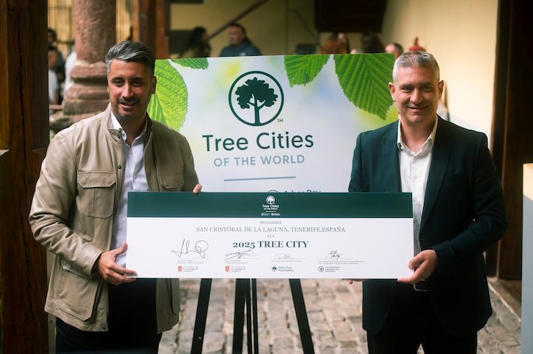 La Laguna reconocida como Tree City of the World 2024