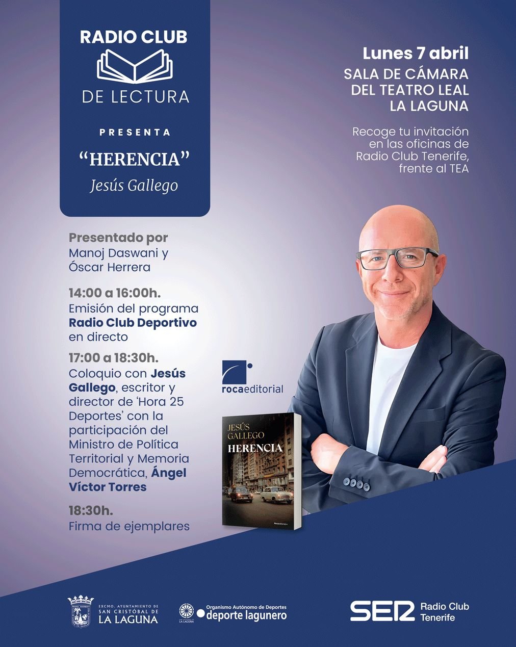 Presentación de la novela ‘Herencia’ de Jesús Gallego en La Laguna