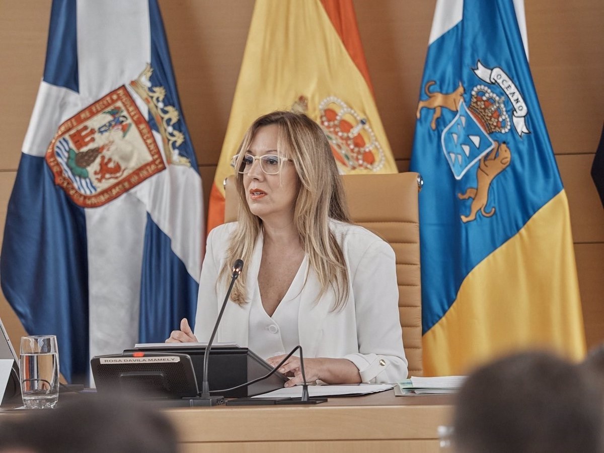 Dávila afirma que se «empieza a notar» el nuevo rumbo de Tenerife y Martín (PSOE) critica sus «anuncios fallidos»