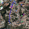 Mapa Corte de Tráfico en Calle Llano de Mora en Valle San Lorenzo por motivo de pintura vial