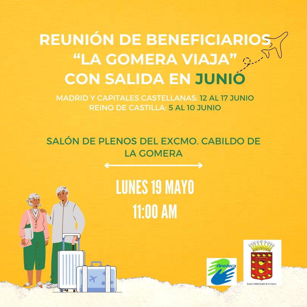 Reunión informativa para beneficiarios del programa ‘La Gomera Viaja’