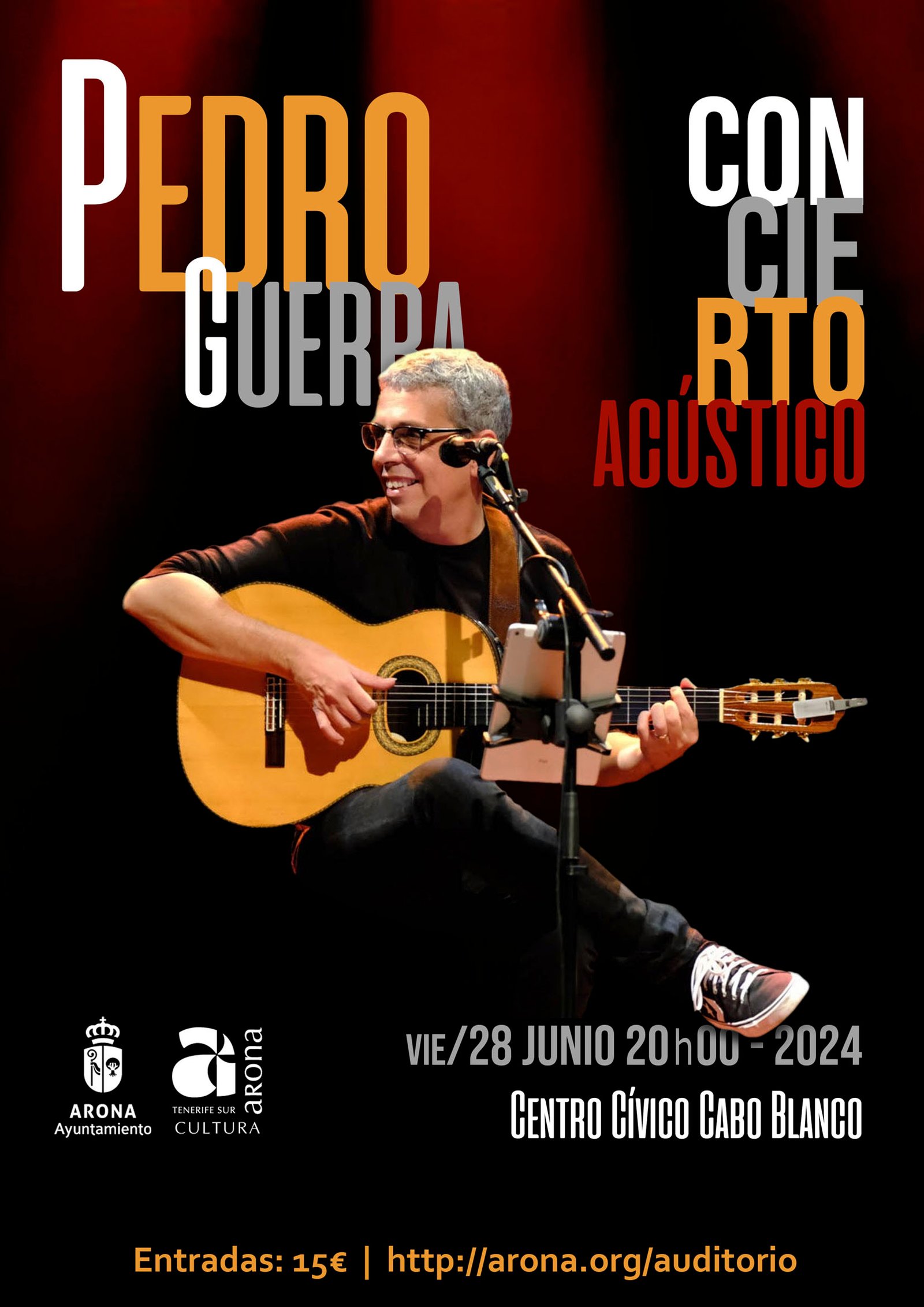 Pedro Guerra muestra su lado más ‘íntimo’ con un concierto acústico en Cabo Blanco

El fin de temporada de la Banda de Música de Arona en Los Cristianos y el Baile de Magos de Buzanada con presencia de grupos folclóricos del municipio y formaciones invitadas complementan la oferta cultural de esta semana.

La música, en diferentes géneros e intérpretes, es la gran protagonista de los próximos días en Arona de la mano del Patronato de Cultura. El lado más ‘íntimo’ del cantautor Pedro Guerra en Cabo Blanco; el fin de temporada de la Banda de Música de Arona en Los Cristianos; y grupos folclóricos del municipio y formaciones invitadas con motivo del Baile de Magos de Buzanada dan forma a la oferta sonora de Arona para dar la bienvenida al verano.

El cantante Pedro Guerra presentará su ‘universo musical’ en un formato acústico en el Centro Cívico de Cabo Blanco el viernes 28 de junio a las 20:00 horas. Las entradas están disponibles en el precio de 15 euros. Cerca de una veintena de álbumes en solitario, 4 con el Taller Canario y la participación en dos recopilaciones, además de decenas de giras y del amor de miles de personas alrededor del mundo, demuestran que, para Pedro Guerra, tres décadas de carrera musical dan para mucho.

El creador de clásicos de la canción de autor como ‘Contamíname’, ‘El marido de la peluquera’, ‘Debajo del puente’ y ‘Golosina’, entre muchos otros, recreará de una forma más cercana e íntima un repertorio con las canciones más importantes y emblemáticas de toda su carrera, esas que le trajeron desde su primer disco Golosinas hasta hoy, incluidos los adelantos del proyecto Parceiros que ya está en curso y concluirá a finales del 2024.

La Banda de Música de Arona presenta ‘Aquí y Ahora. Concierto Fin de Temporada 2023/2024’. La cita tendrá lugar en el Auditorio Infanta Leonor de Los Cristianos este sábado, a partir de las 19:30 horas con entrada libre hasta completar el aforo. A las órdenes de Juan Antonio Rancel Tejera, la Banda protagonizará una velada muy especial que servirá para poner punto y final a la temporada.

El origen de la Banda de Música de Arona se remonta a 1985, cuando en el Ayuntamiento de Arona surge la idea de crear una academia de música. El primer paso de esta academia fue impartir clases de lenguaje musical, piano e instrumentos de viento y percusión, lográndose en 1987 crear una Filial del Conservatorio Superior de Música de Santa Cruz de Tenerife en Arona y posteriormente la creación de la Escuela Municipal de Música y Danza de Arona.

El Patronato de Cultura y la Concejalía de Fiestas del Ayuntamiento de Arona organizan, conjuntamente con la Comisión de Fiestas y la Asociación de Vecinos El Trulenque, el Baile de Magos este sábado a las 21:00 horas en la Plaza de la Iglesia de Buzanada. La velada contará con las actuaciones de los grupos folclóricos municipales e invitados: Parranda El Ron, A.F. Amigos de Punta Rasca, Al Sur, A.C. Verodal, A.C. Parranda de Aldea Blanca, A.F. Herederos de Chasna y A.F. Noticias en español, respetando el contexto de I´Gara.