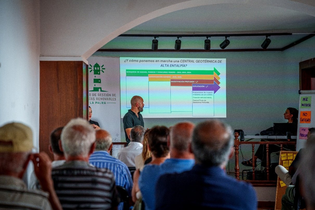 Promoción de la participación ciudadana en Villa de Mazo para proyecto de geotermia
