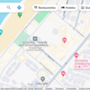 Mapa Aviso de Tráfico en la Calle México en Playa de Las Américas por señalización vial