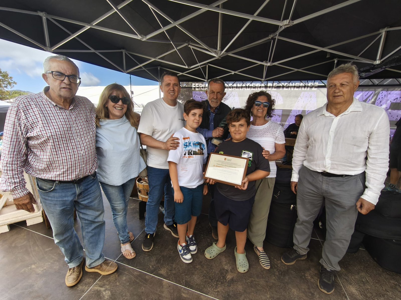 D. Wladimiro Rodríguez Brito, galardonado con el Premio «Pedro Molina Ramos 2025» por su labor en el sector primario de La Laguna.