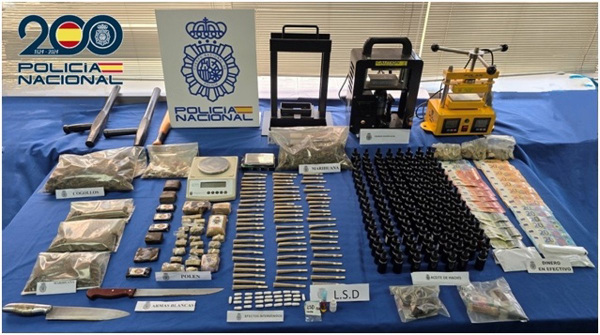 Desmantelado punto de venta de droga disfrazado de club cannábico en Gran Canaria
