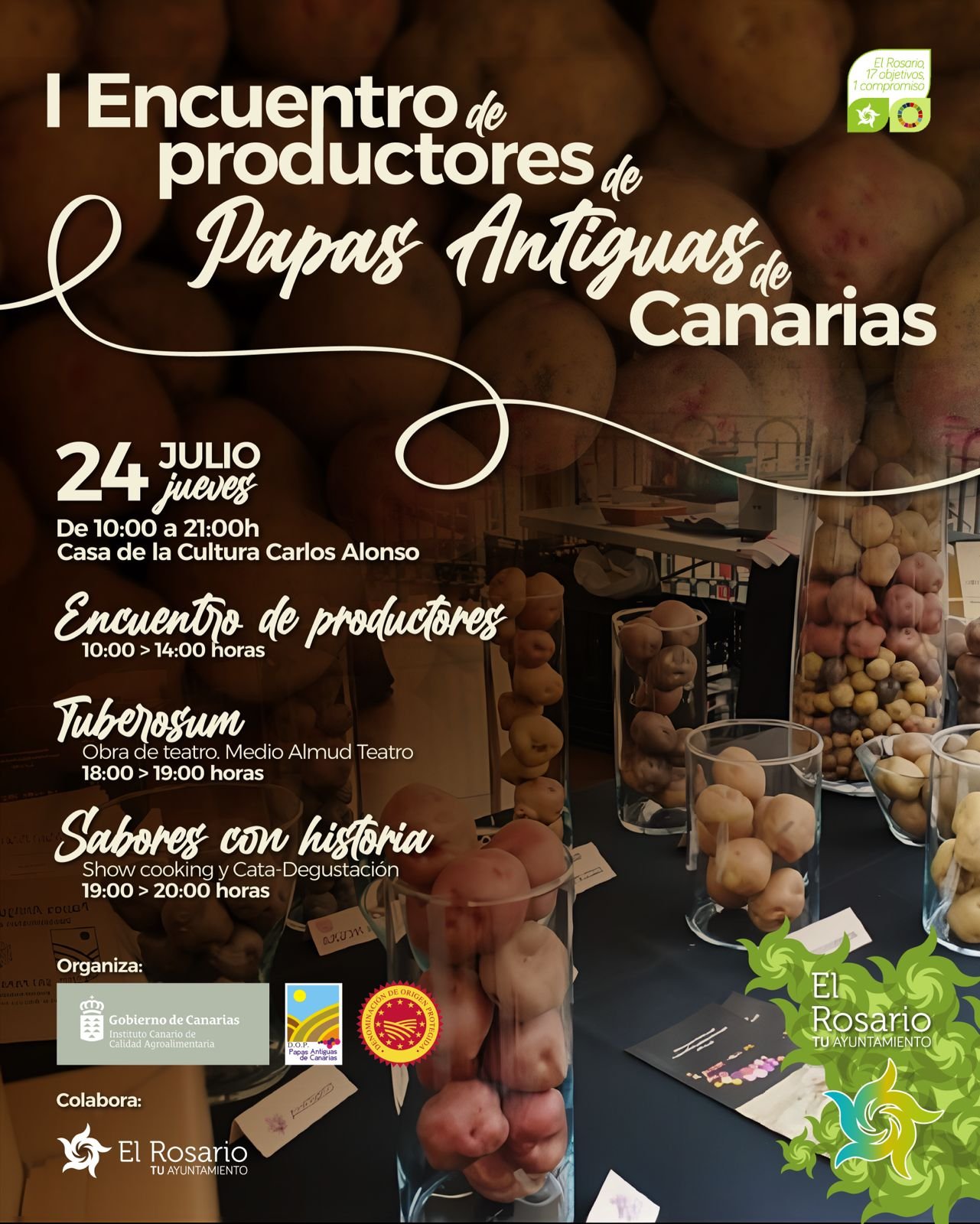 Encuentro de productores de papas antiguas de Canarias Agrocanarias en El Rosario