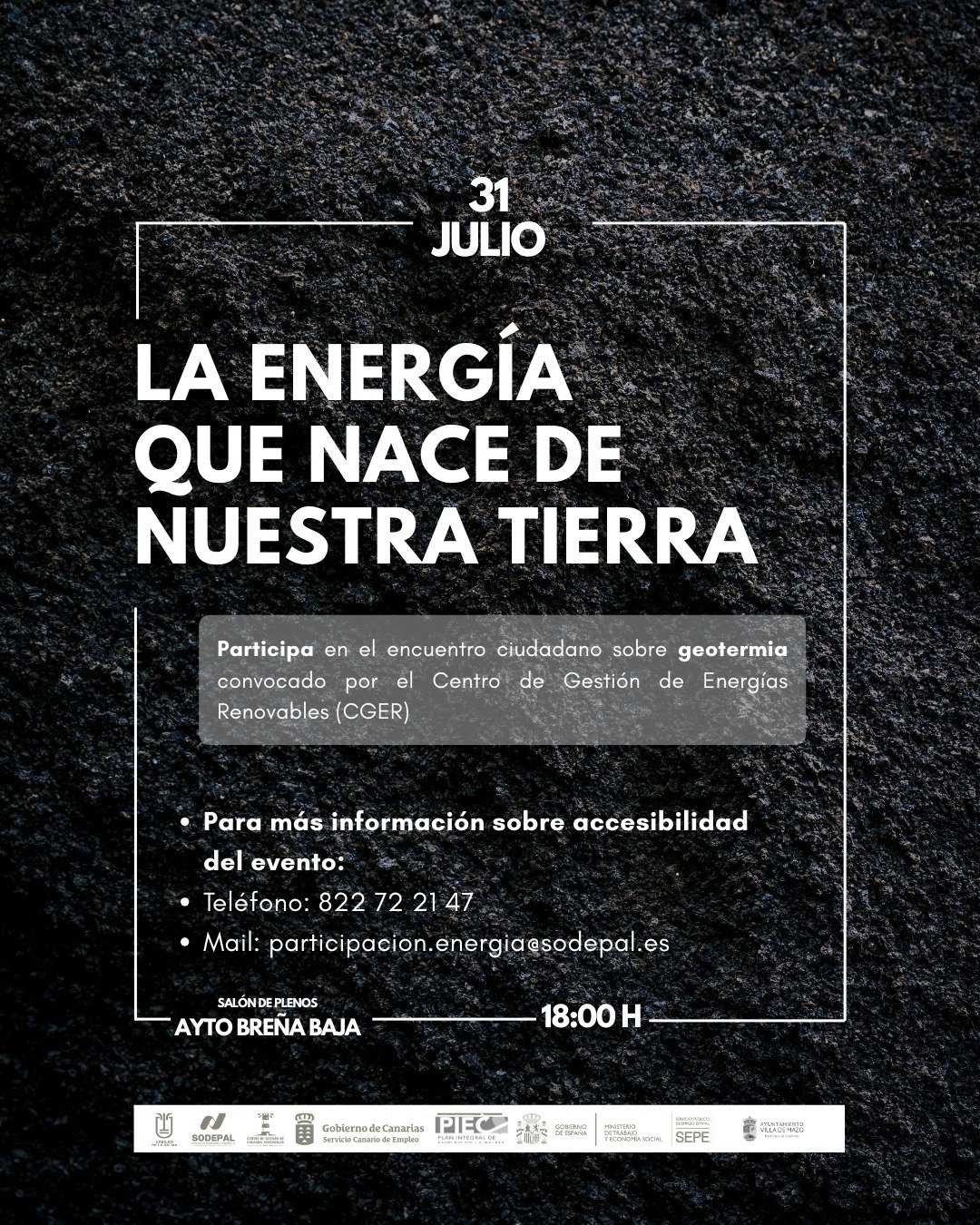 Encuentro divulgativo sobre geotermia y futuro energético en La Palma.