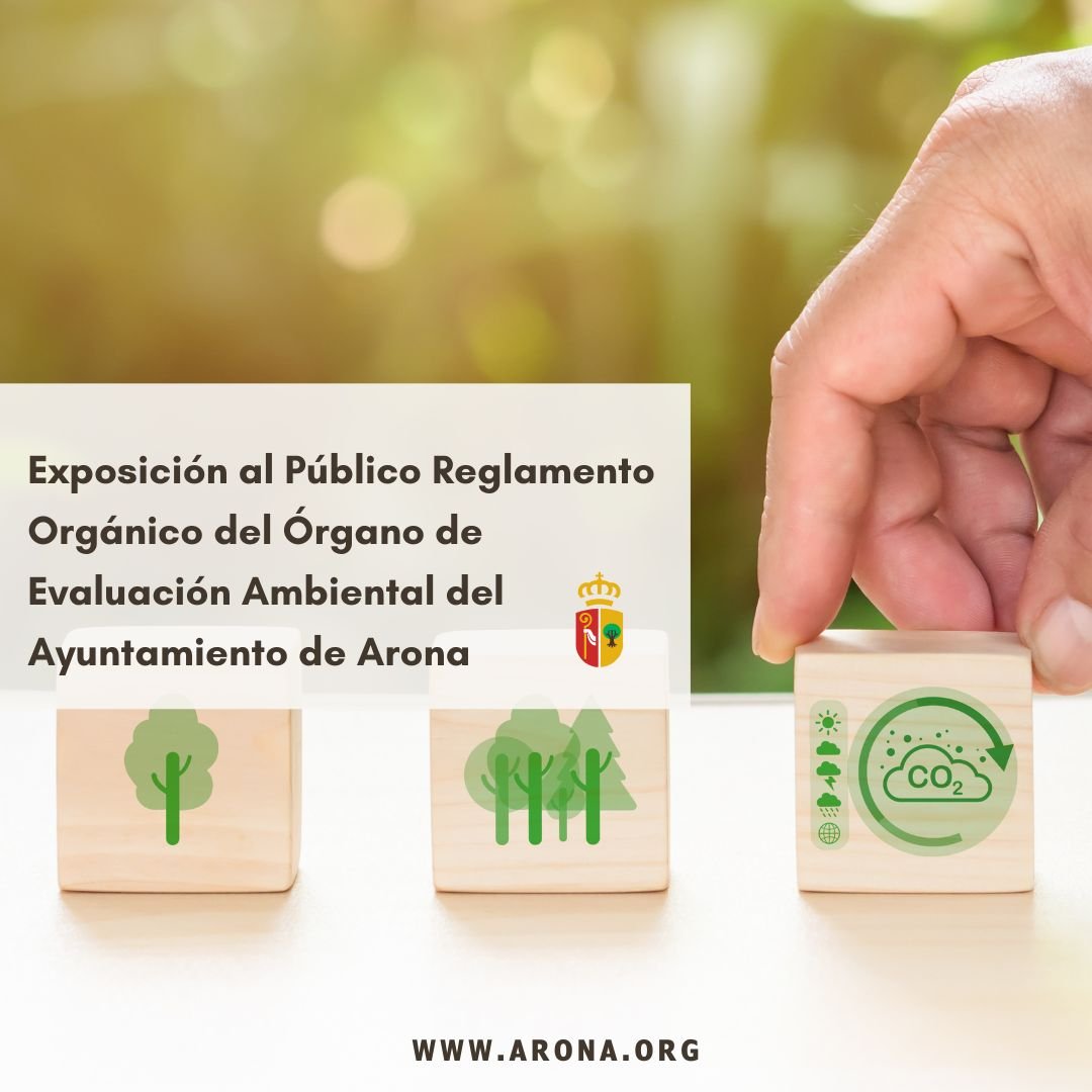 Exposición del Reglamento Orgánico del Órgano de Evaluación Ambiental del Ayuntamiento de Arona