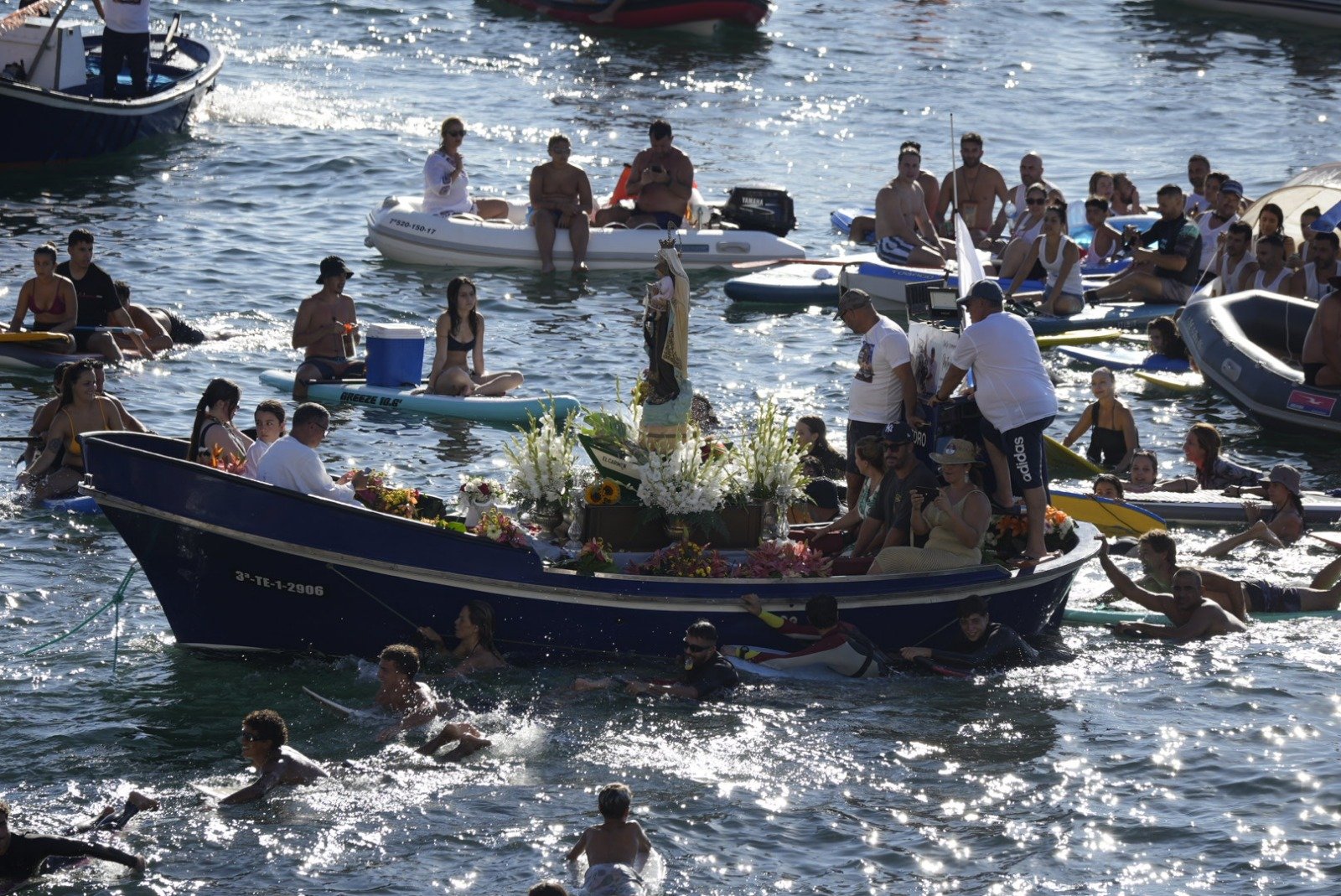 La Virgen del Carmen será honrada en Punta del Hidalgo este domingo.