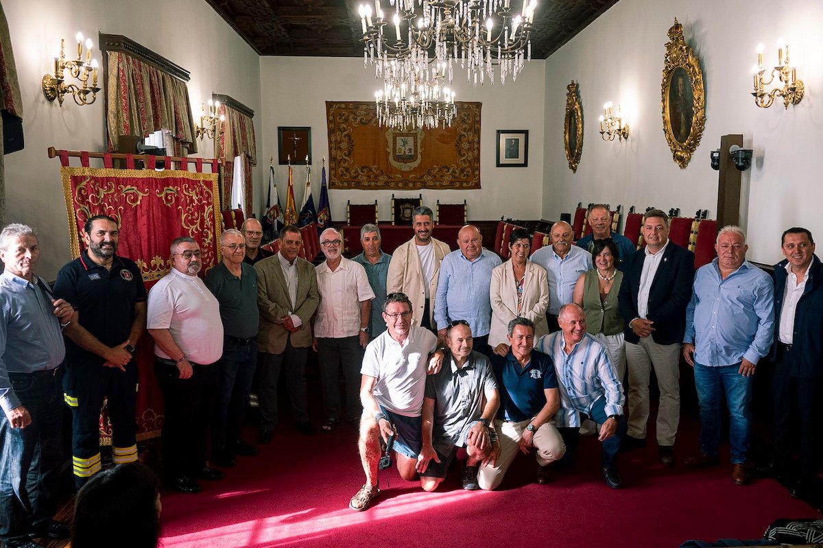 Luis Yeray Gutiérrez recibe al Consorcio de Bomberos antes de las jornadas sobre seguridad y riesgos en el patrimonio
