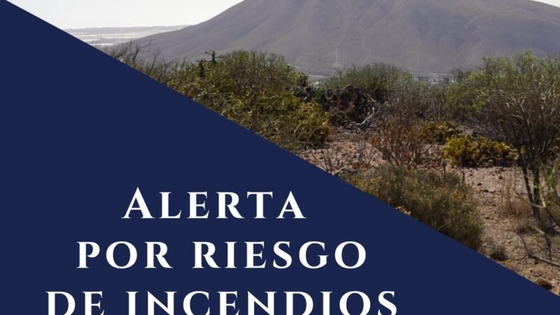 Declaración de Alerta por Incendios Forestales en Canarias