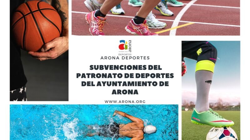 Arona abre plazo para solicitar Subvenciones del Patronato de Deportes