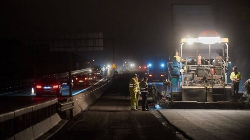 Cortes nocturnos en la TF-1 este domingo por obras de mejora en el firme