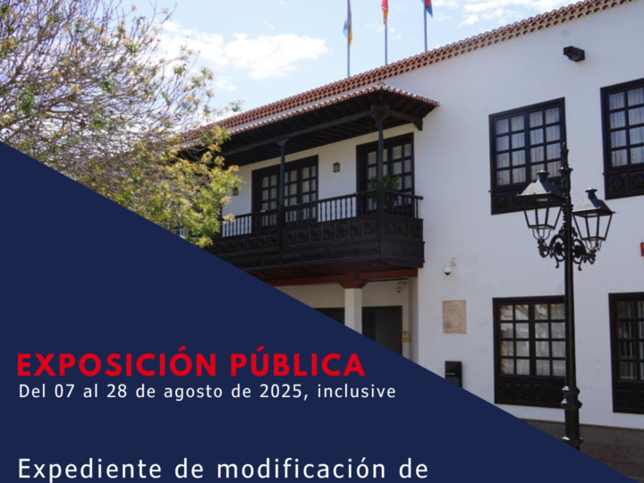 Exposición pública de Modificación de Crédito N.º 4/2025 del Patronato Municipal de Deportes