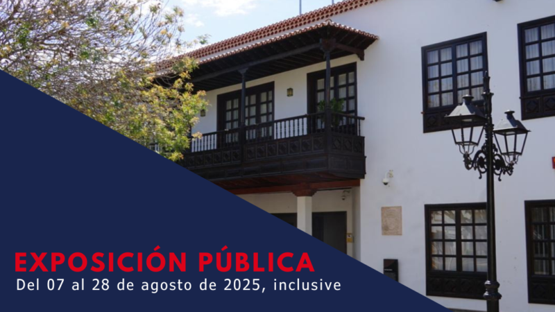 Exposición pública de Modificaciones de Crédito en Arona.