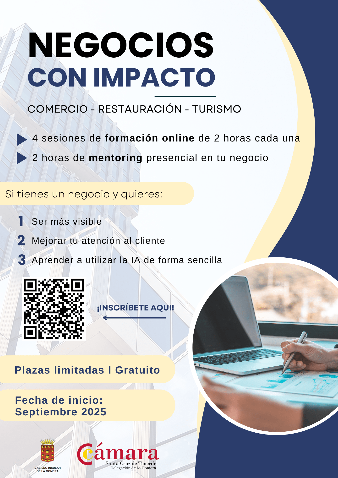 Formación gratuita para negocios locales: visibilidad, atención al cliente e inteligencia artificial.