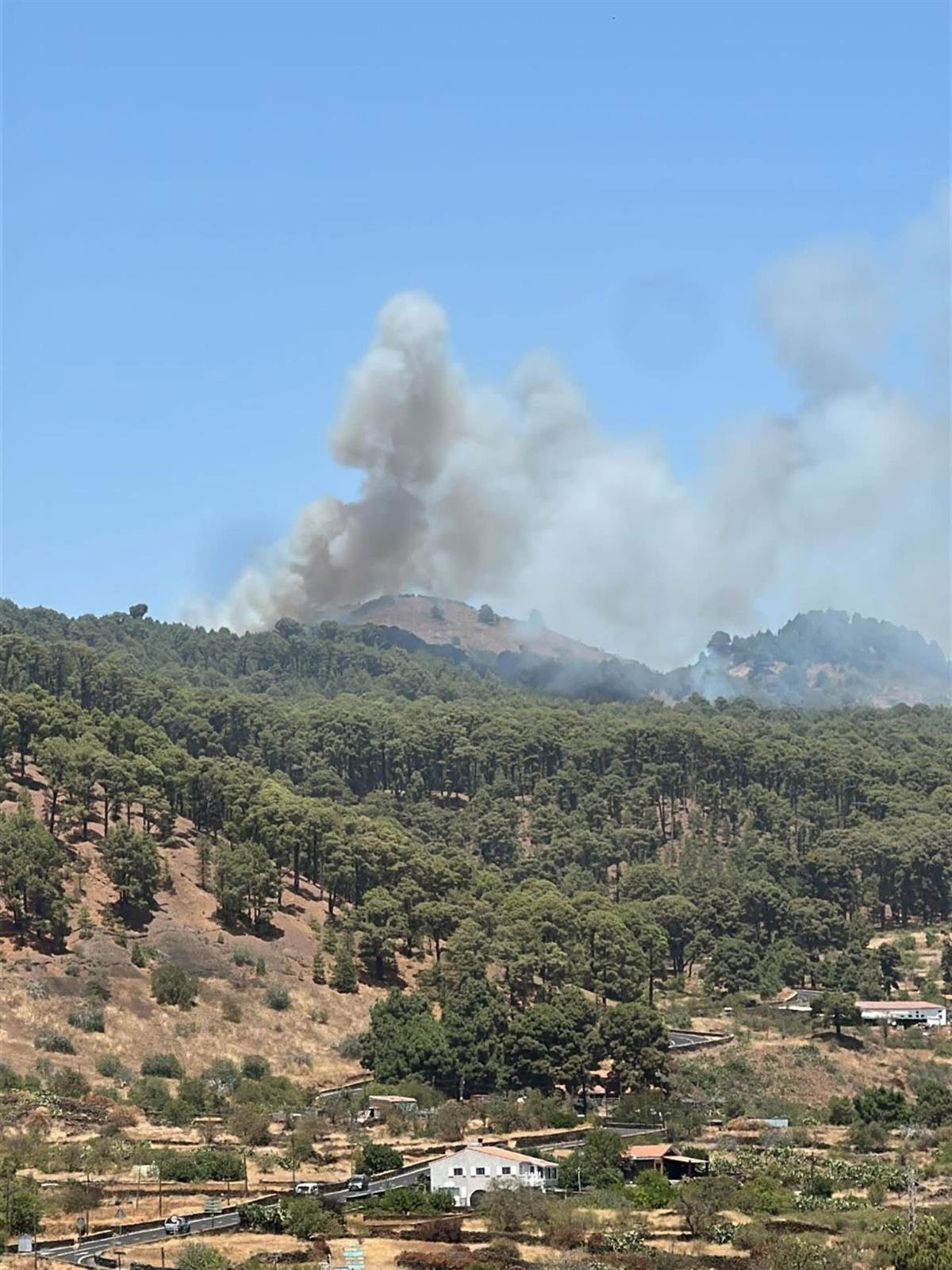 Segundo conato de incendio extinguido en El Hierro y foco principal en Las Asomadas estabilizado.