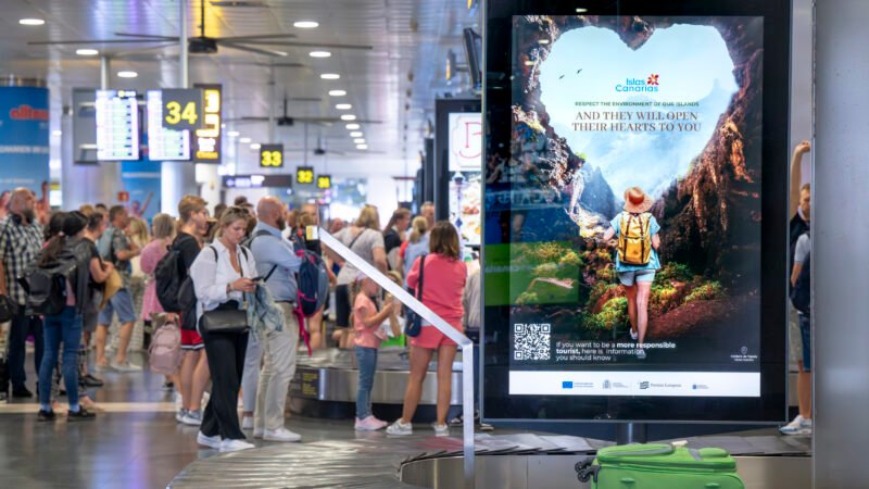 Turismo de Canarias promueve comportamientos responsables en aeropuertos y zonas turísticas
