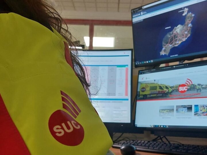 Una joven herida tras choque entre microbús y turismo en Yaiza (Lanzarote)