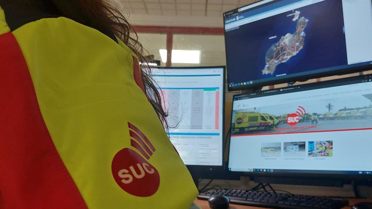 Una joven herida tras choque entre microbús y turismo en Yaiza (Lanzarote)