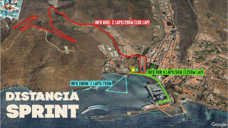 140 atletas competirán en el Triatlón ‘Isla de La Gomera’ 2025 en San Sebastián