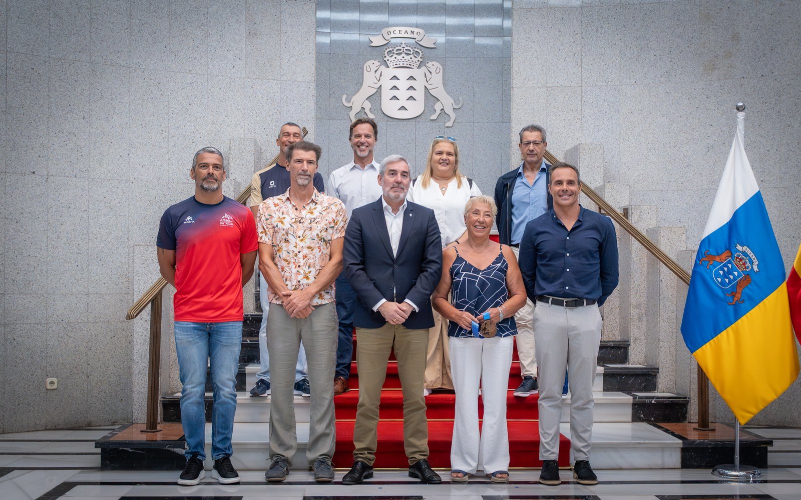 Recepción de deportistas máster en Las Palmas por logros en Campeonato del Mundo