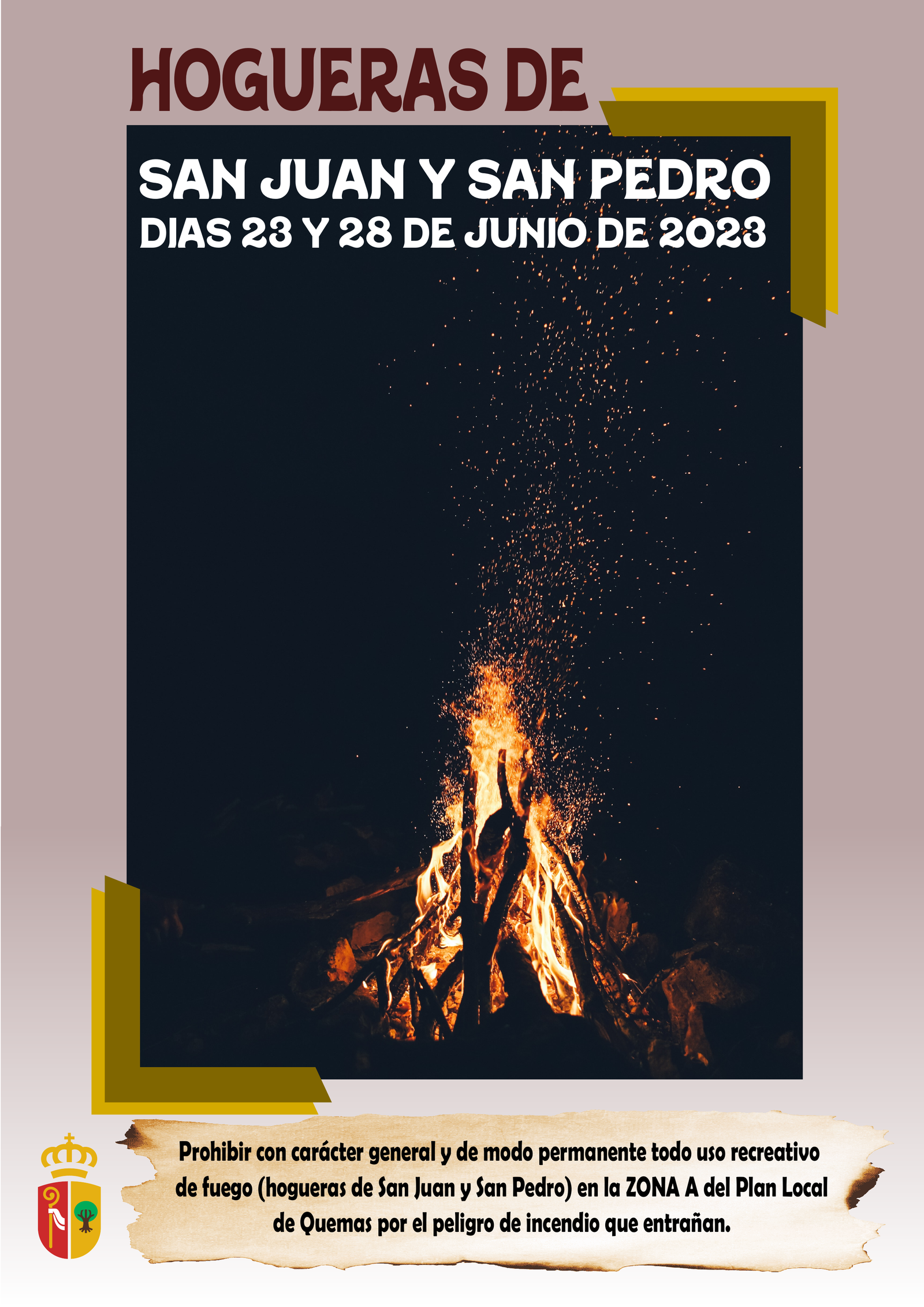 Bando de la Alcaldía: Noche de San Juan 2023

La Alcaldesa – Presidenta del Ayuntamiento de Arona, Dª. FÁTIMA LEMES REVERÓN, en cumplimiento de sus facultades, informa a todos los vecinos del Municipio y personas que transitan por este Término municipal:

Con motivo de la celebración de la «NOCHE DE SAN JUAN 2023», y en concordancia con la nueva ley de residuos y suelos contaminados para una economía circular, se hace un llamamiento a la solidaridad, responsabilidad y civismo de los vecinos de Arona.

PRIMERO. No se permitirá la realización de hogueras en playas, espacios públicos y espacios naturales protegidos del municipio, excepto en la Urbanización Virgen del Carmen.

SEGUNDO. Queda prohibido el uso recreativo del fuego en los espacios públicos y privados en la zona de riesgo de incendio forestal desde las 12.00h del día 23 de junio hasta las 15.00h del día 24 de junio de 2023.

TERCERO. Las medidas de seguridad de las hogueras para la noche de San Juan 2023 en espacios privados autorizados no incluidos en la zona de riesgo de incendios forestales serán las siguientes:

– Ubicar la hoguera en lugares despejados y mantener una distancia de seguridad mínima de 100 metros de edificaciones, líneas aéreas de servicios, mobiliario urbano y vehículos.
– La hoguera no deberá tener una altura y diámetro superior a 3 metros.
– Encender la hoguera desde las 20.00h del día 23 de junio hasta las 01.00h del día 24 de junio.
– Disponer de suministro de agua para la extinción de la hoguera.
– Responsabilizarse de la correcta extinción de la hoguera y dejar el espacio en buenas condiciones.
– No utilizar materiales inflamables, explosivos o peligrosos en la hoguera.

CUARTO. Queda prohibido estacionar en TF-66 Avenida del Atlántico desde el cruce desde el puesto de la Cruz Roja hasta la c/ La Paz (Rambla Dionisio González) desde las 14.00h del 23.06.2023 hasta las 12.00h del 24.06.2023 por motivos de seguridad.

QUINTO. Los agentes de la Policía Local de Arona y/o personal de Protección Civil harán cumplir estas disposiciones, y el incumplimiento dará lugar a sanciones administrativas.

SEXTO. Se ruega colaboración y respeto a las normas establecidas para una celebración segura y responsable en la Noche de San Juan 2023 en Arona. Atención a los vecinos para las celebraciones de San Juan en Arona

La Alcaldesa de Arona ha solicitado a los vecinos que cumplan con las disposiciones del bando para asegurar que las celebraciones de San Juan se desarrollen en un ambiente de convivencia ciudadana y respeto al medio ambiente.

Se ha habilitado el teléfono de Protección Civil (922 757 024) y de la Policía Local (092 – 922 725 562) para atender cualquier incidencia.

Arona, 21 de junio de 2023.