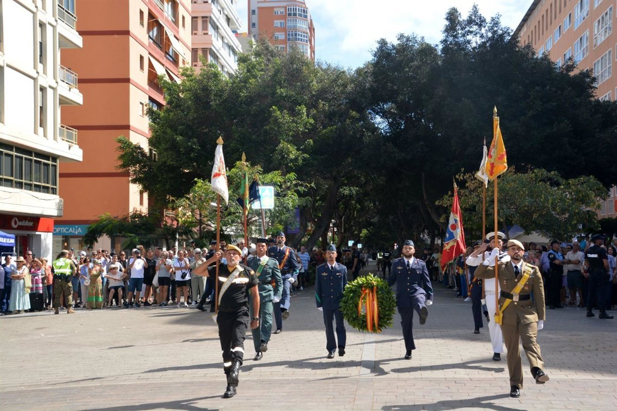 Celebración del Día de la Fiesta Nacional en Las Palmas de Gran Canaria