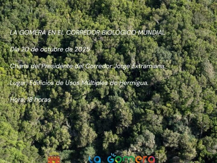 Charla sobre el papel estratégico de La Gomera en el Corredor Biológico Mundial.