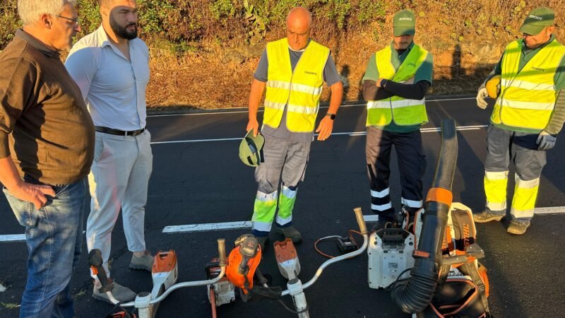El Cabildo acondiciona vías entre Santa Cruz de La Palma y Puntallana