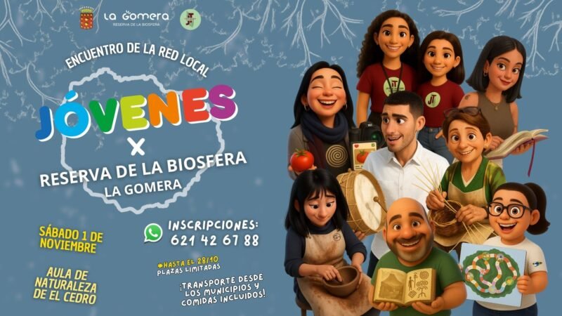 Encuentro de la Red Local de Jóvenes de la Reserva de la Biosfera de La Gomera: Naturaleza y sostenibilidad.