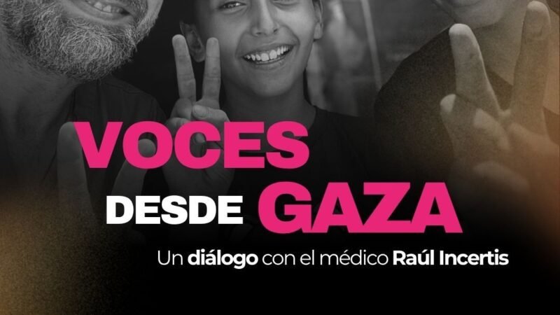 Evento «Voces desde Gaza: un diálogo con el médico Raúl Incertis» en Las Palmas de Gran Canaria el 3 de noviembre. ¡Inscríbete!