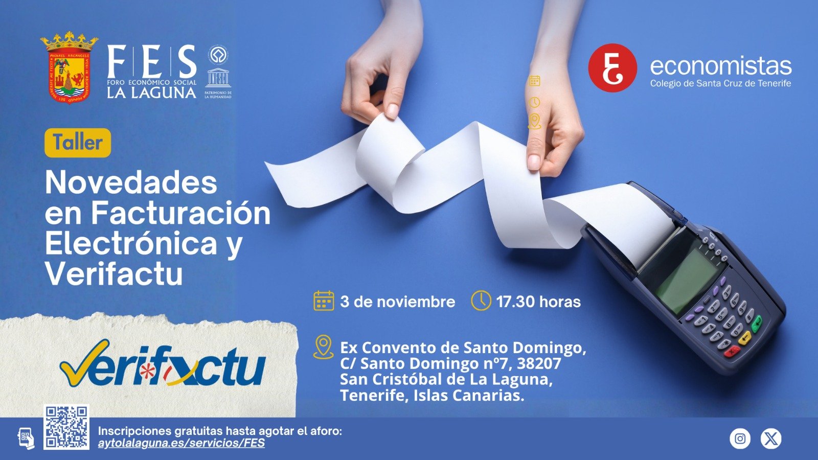 Taller gratuito sobre facturación electrónica para pymes en La Laguna