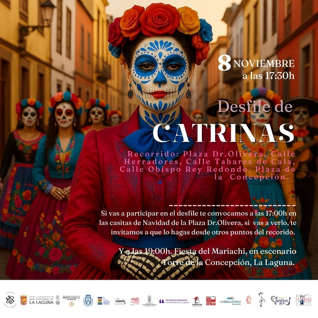 Desfile de catrinas en La Laguna: colofón a Patrimonio Cruzados
